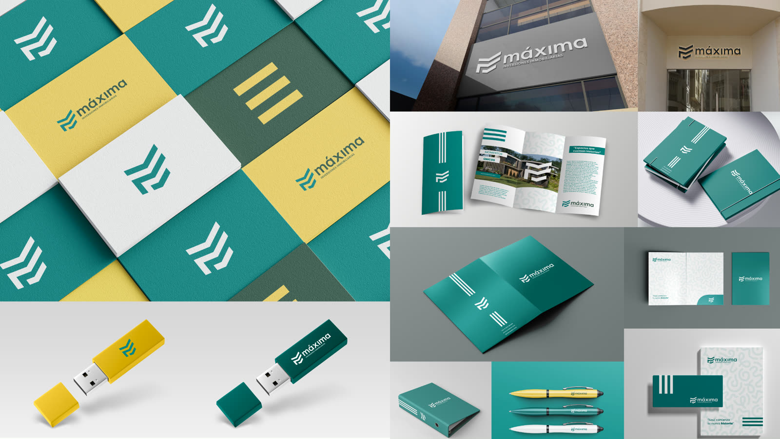 Proyecto de branding Máxima Inversiones Inmobiliarias